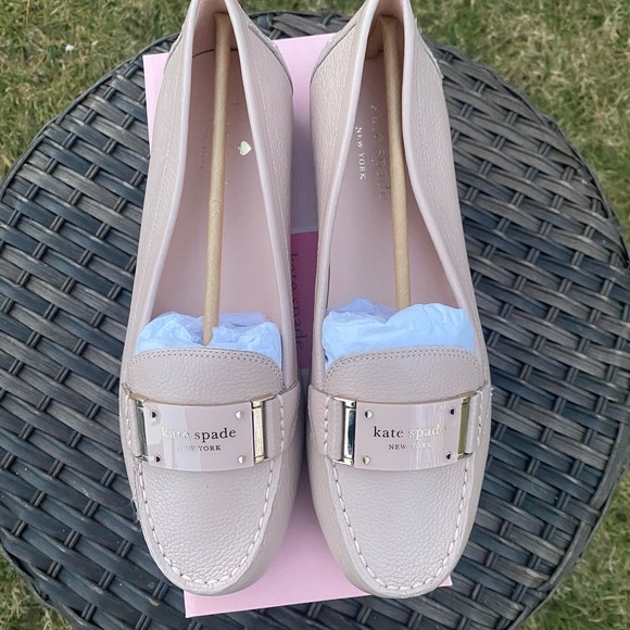 NWT/NIB Kate Spade New York Women's Cheshire Loafer Shoes PALE VELLUM Pink (9) - Picture 4 of 11